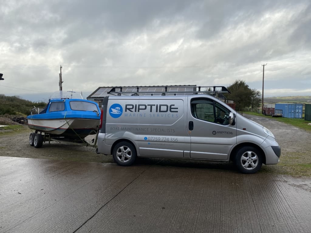 Towing a boat to out of water storage